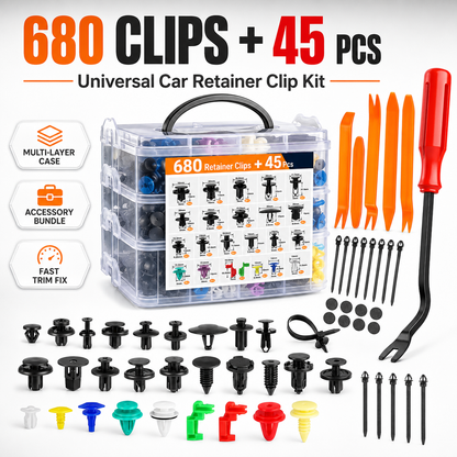 🚗50% OFF TODAY🔧Car Retainer Clip Kit with Remover 🧰