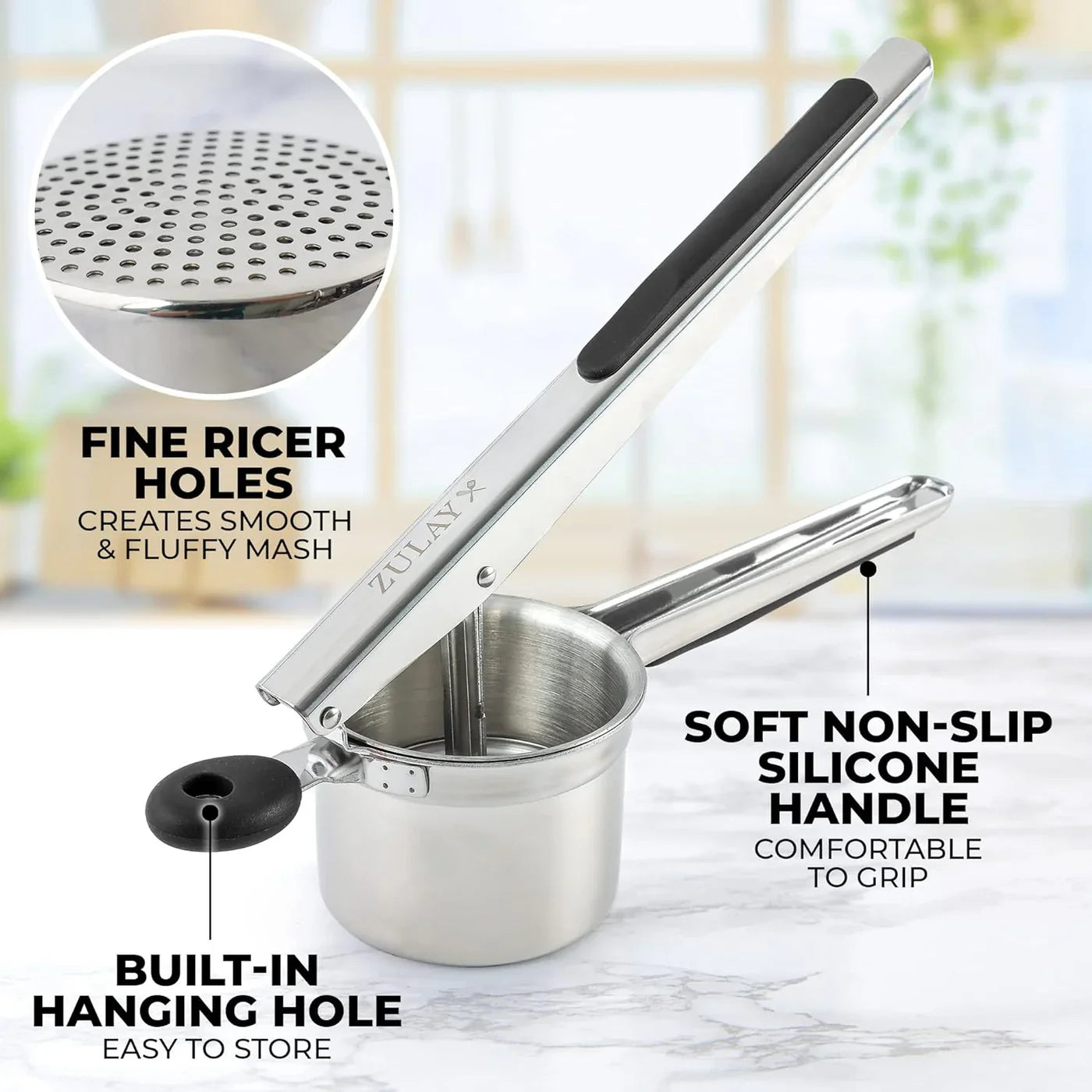 Stainless Steel Potato Ricer - 13.5 oz
