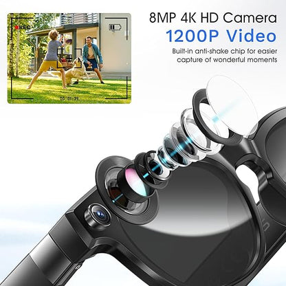 4K HD Camera Smart Glasses. Real-time translation