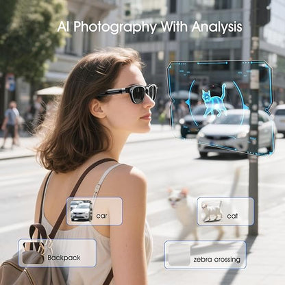 4K HD Camera Smart Glasses. Real-time translation