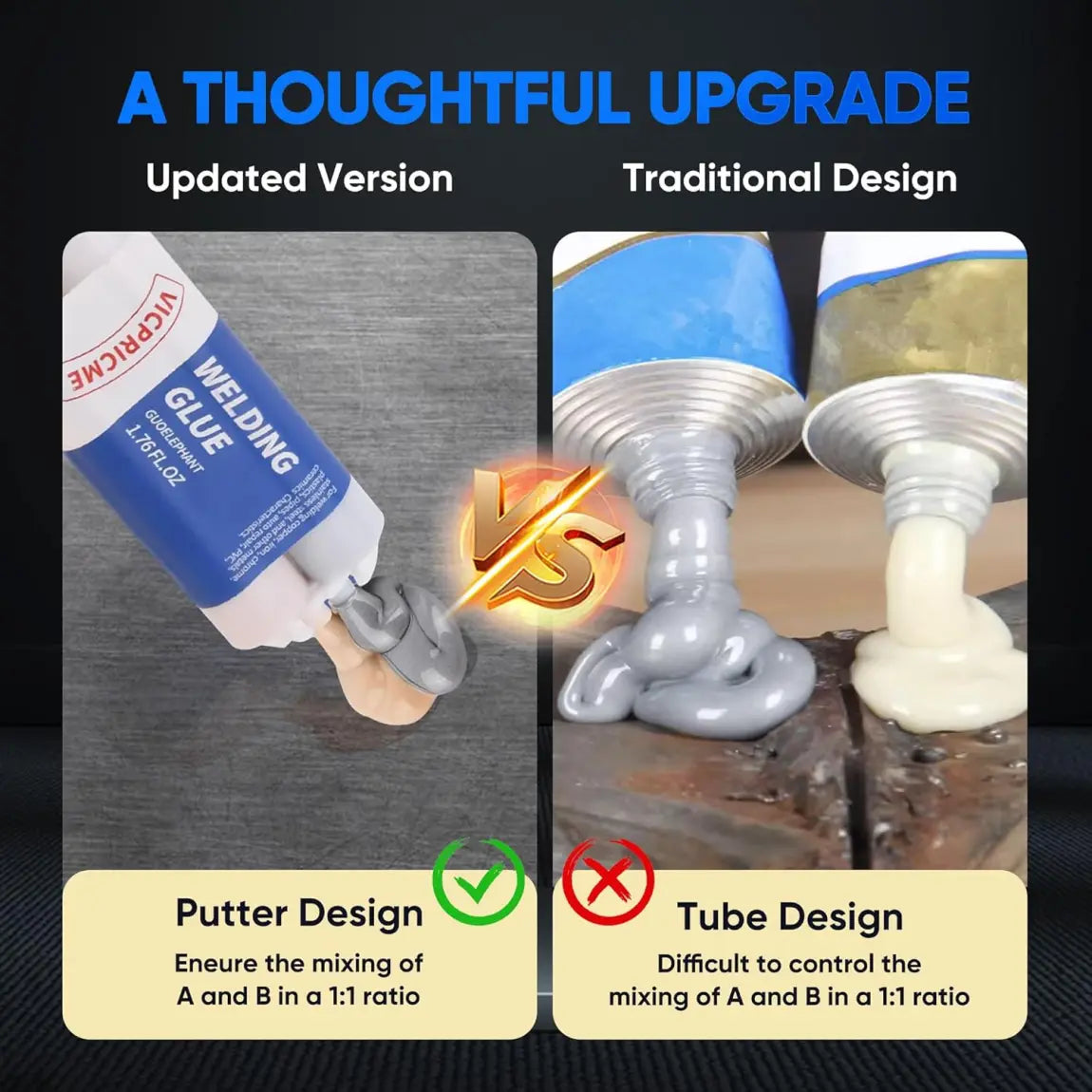 Heavy-Duty Waterproof Metal Glue – 3PCS