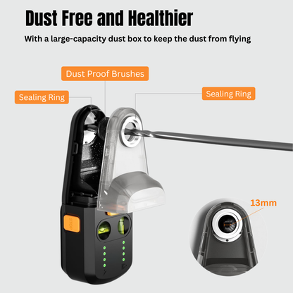 3-in-1 Laser Level Tool with Dust Collector and Wall Bracket
