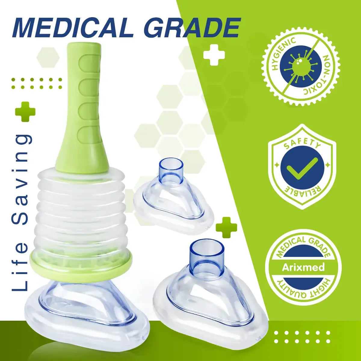 Portable Bottle Choking Rescue Device Set