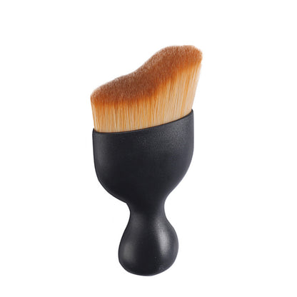 2-Piece Brown Curved Brush Set