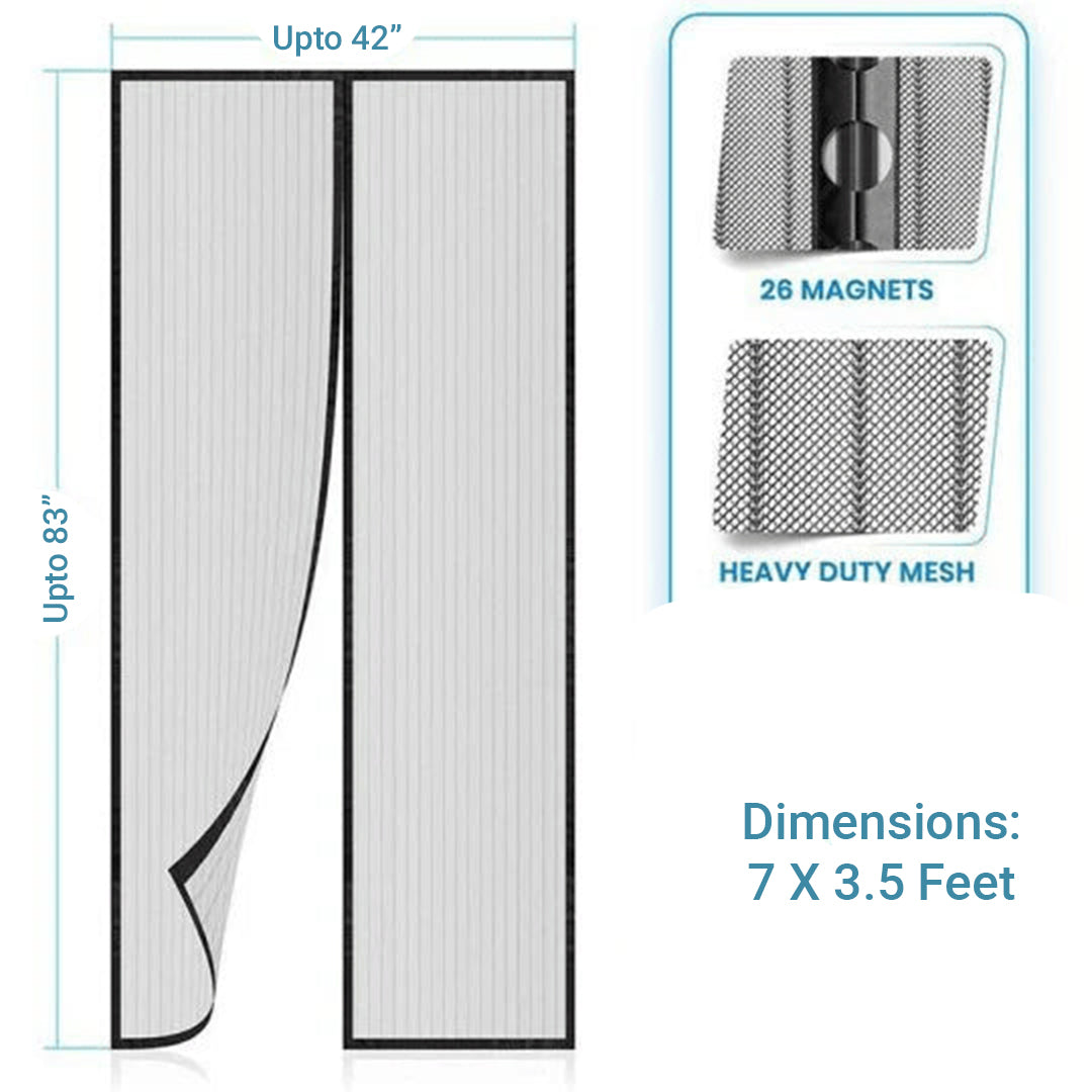 Automatic Closing Magnetic Mosquito Screen