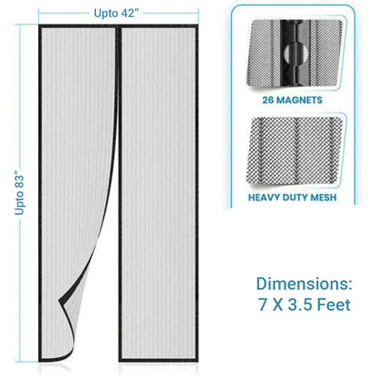 Automatic Closing Magnetic Mosquito Screen