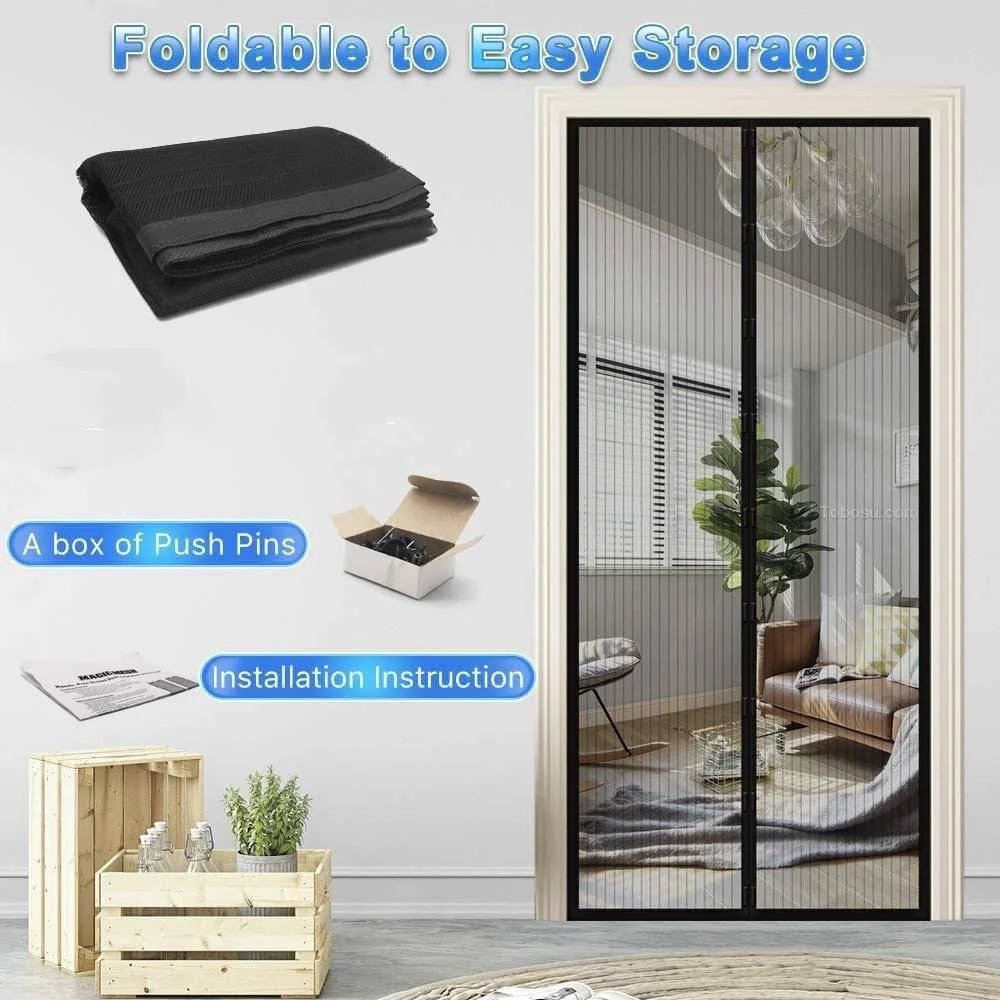 Automatic Closing Magnetic Mosquito Screen
