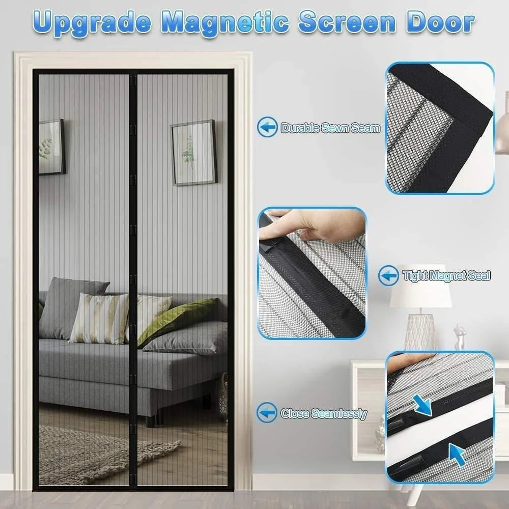 Automatic Closing Magnetic Mosquito Screen