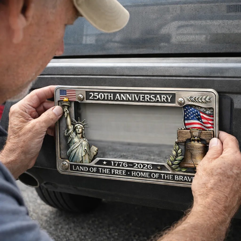 250th Anniversary Commemorative License Plate Frame 2 Pack