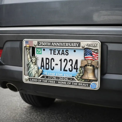 250th Anniversary Commemorative License Plate Frame 2 Pack