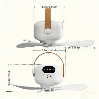 Rechargeable LED Ceiling Fan with Remote