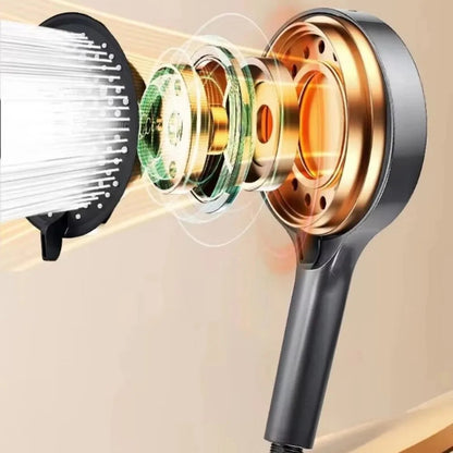 7-Mode High-Pressure Handheld Shower Head (15cm)