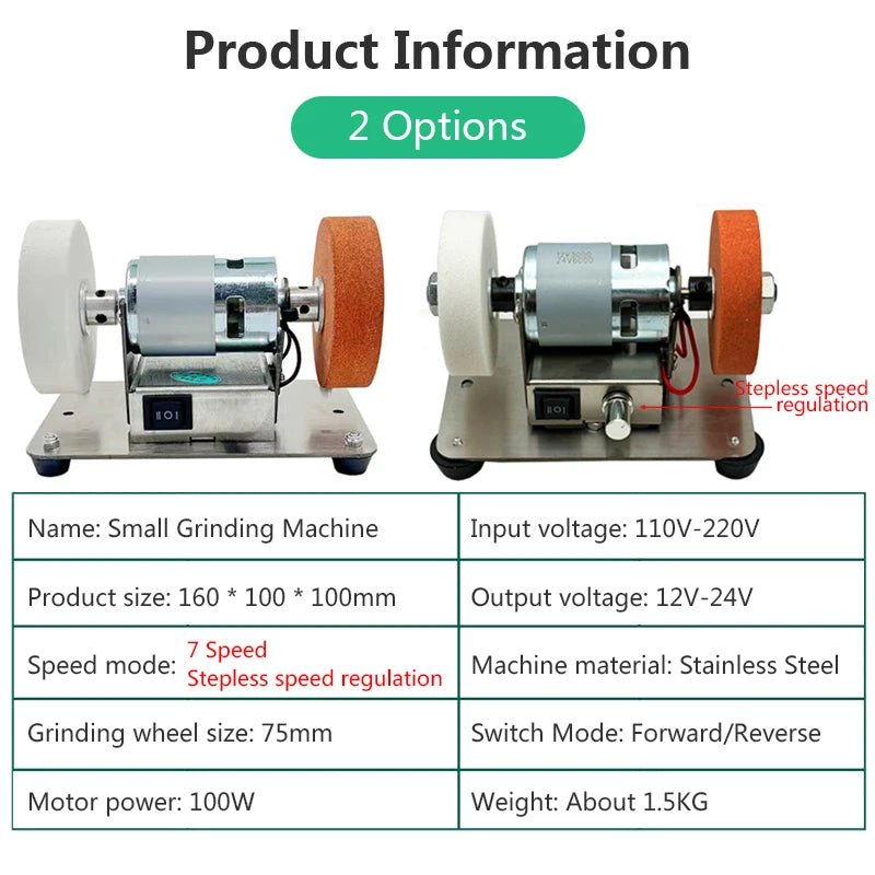 Mini 100W Table Grinder & Sander