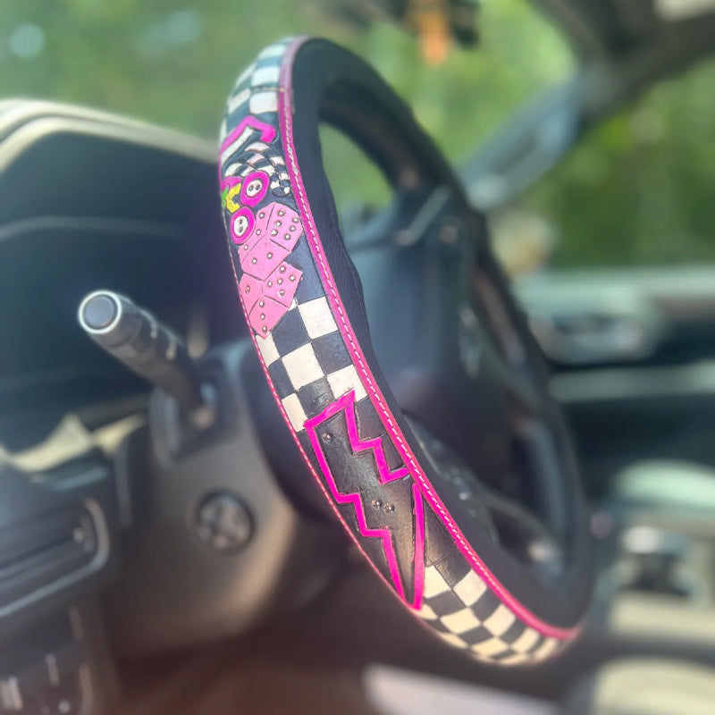 🤠 Give Your Ride That Wild West Energy🛞Western Cowboy Steering Wheel C