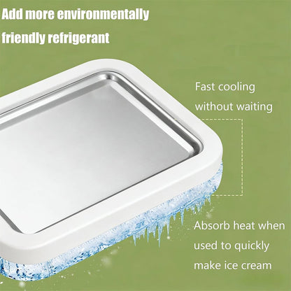 Stainless Steel Household Rolled Ice Cream Maker Kit