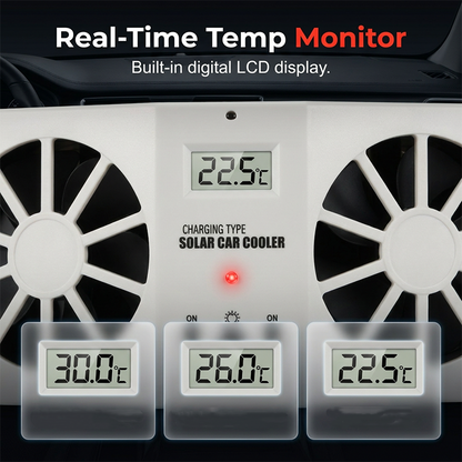 Solar Powered Car Ventilator Fan – Cool Air Circulation ☀️🚗🌬️❄️