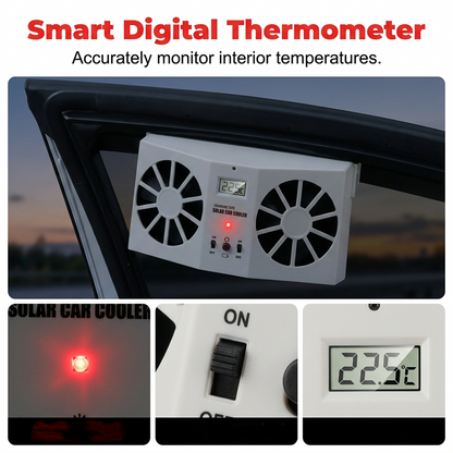 Solar Powered Car Ventilator Fan – Cool Air Circulation ☀️🚗🌬️❄️