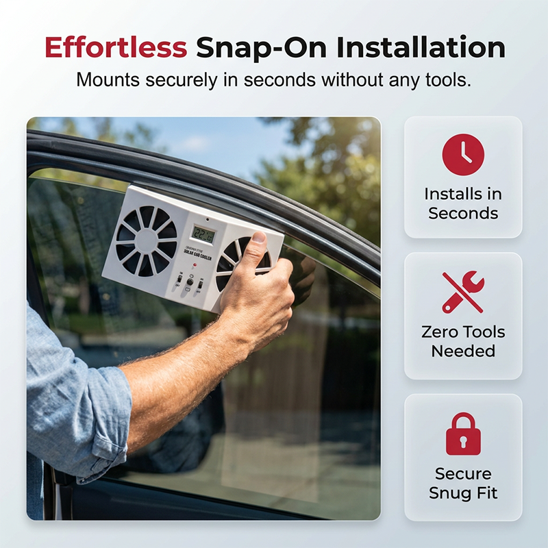 Solar Powered Car Ventilator Fan – Cool Air Circulation ☀️🚗🌬️❄️