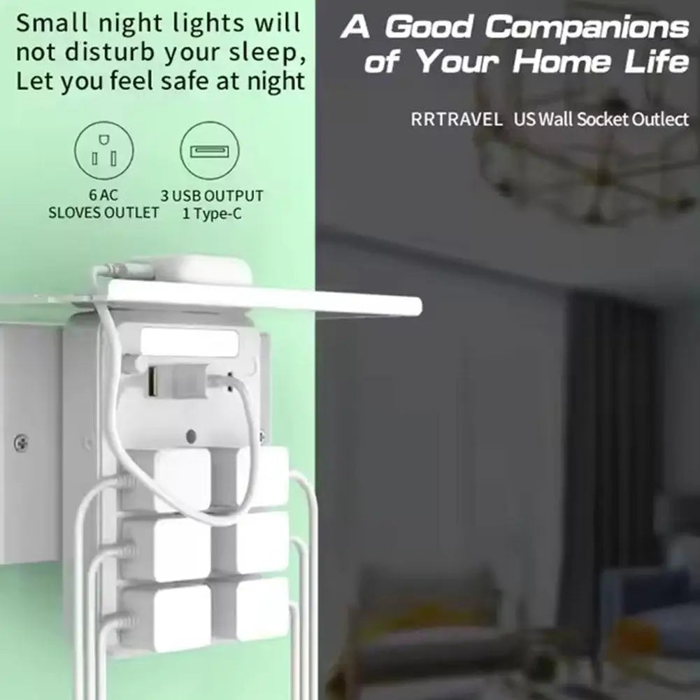 9-in-1 Bathroom Wall Extender with Light & Tray