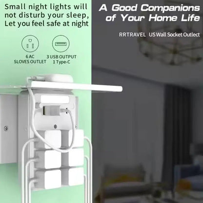 9-in-1 Bathroom Wall Extender with Light & Tray