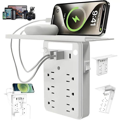 9-in-1 Bathroom Wall Extender with Light & Tray