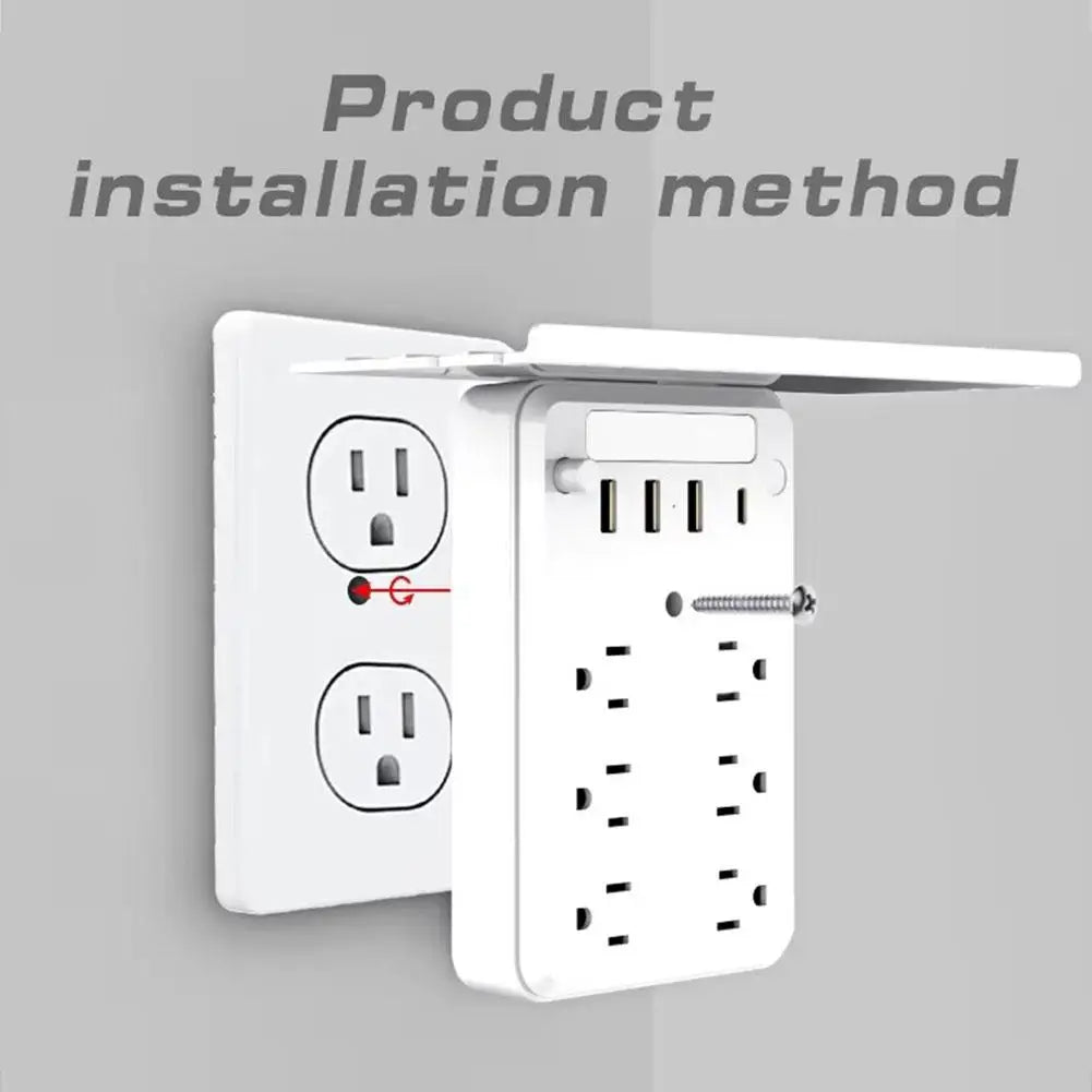 9-in-1 Bathroom Wall Extender with Light & Tray