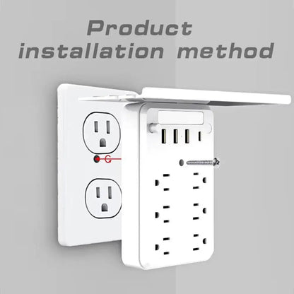 9-in-1 Bathroom Wall Extender with Light & Tray