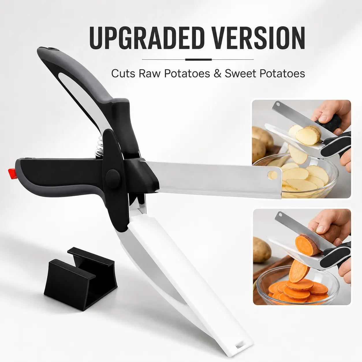 2-Pack 2-in-1 Kitchen Scissors with Cutting Board
