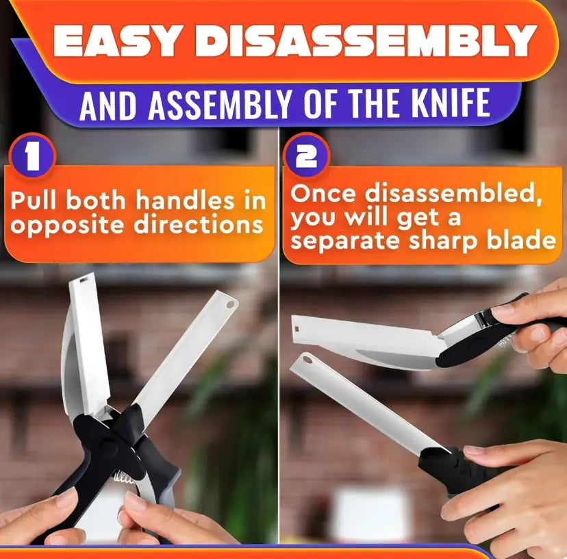 2-Pack 2-in-1 Kitchen Scissors with Cutting Board