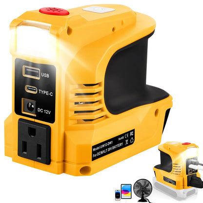 220W Power Inverter for DeWalt 20V Batteries