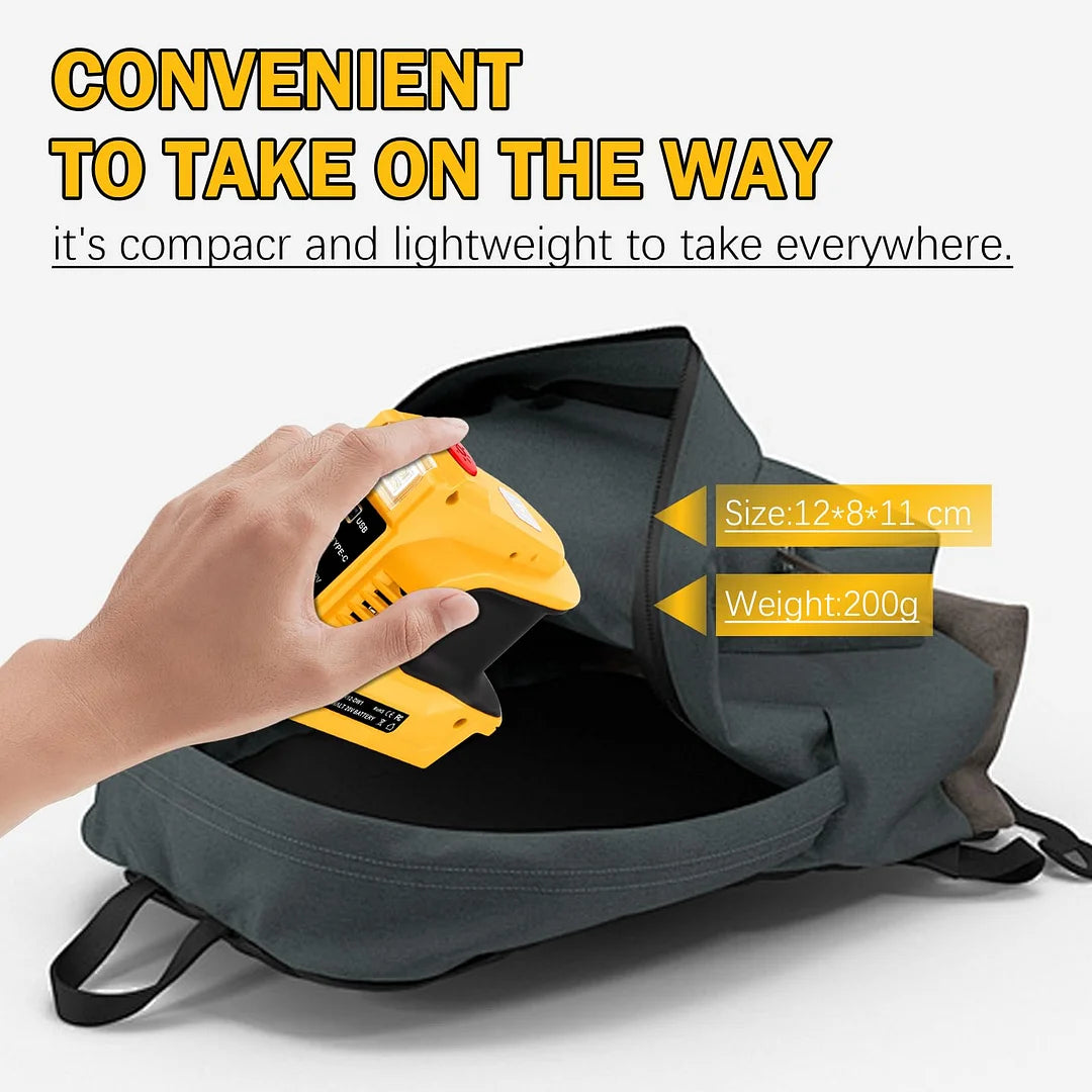 220W Power Inverter for DeWalt 20V Batteries