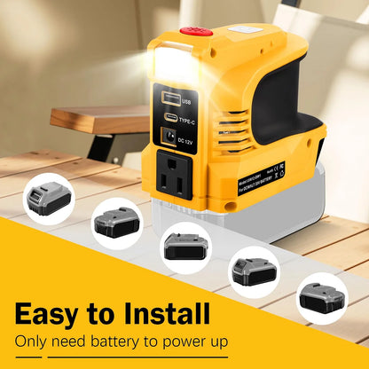 220W Power Inverter for DeWalt 20V Batteries