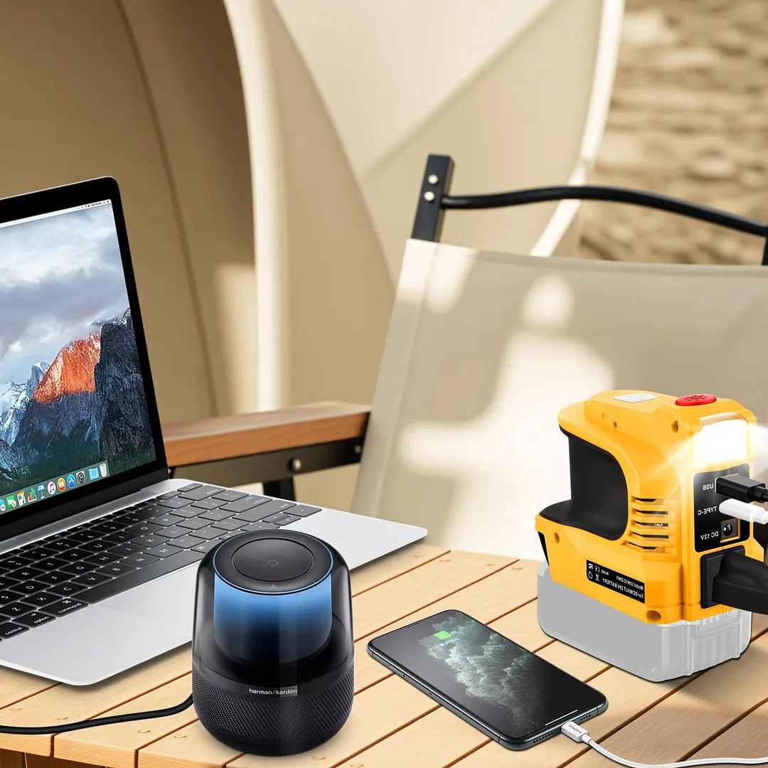 220W Power Inverter for DeWalt 20V Batteries