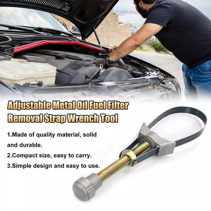 Adjustable Oil Filter Strap Wrench