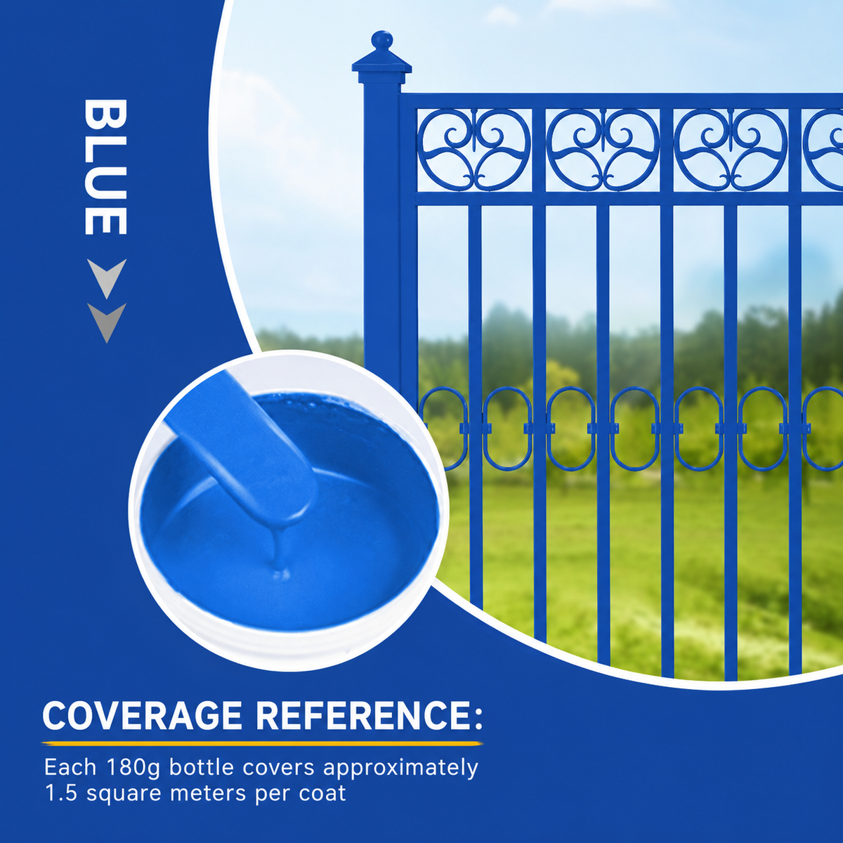 Water-Based Metallic Finish Paint – 180 g