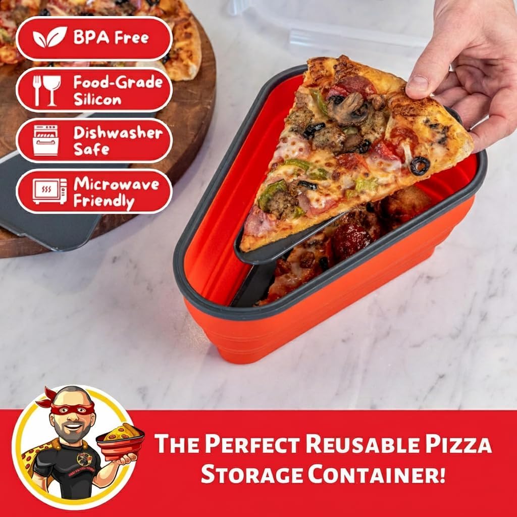Collapsible Pizza Storage Container Set