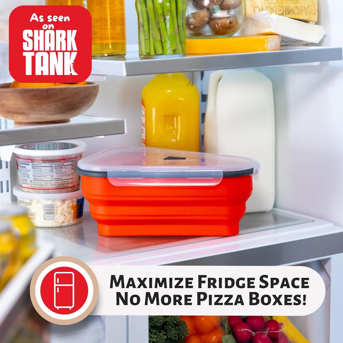 Collapsible Pizza Storage Container Set