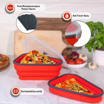 Collapsible Pizza Storage Container Set