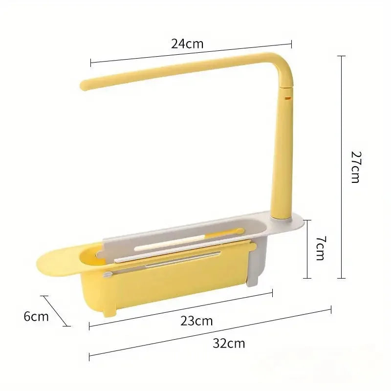 Adjustable Telescopic Sink Organizer Drain Rack