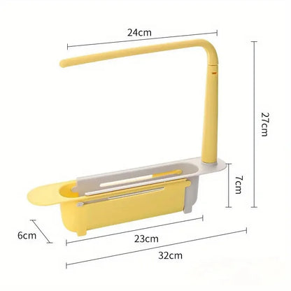 Adjustable Telescopic Sink Organizer Drain Rack