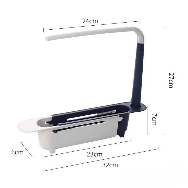 Adjustable Telescopic Sink Organizer Drain Rack
