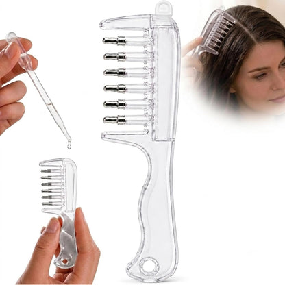 Crystal Roller Scalp Oil Applicator Comb