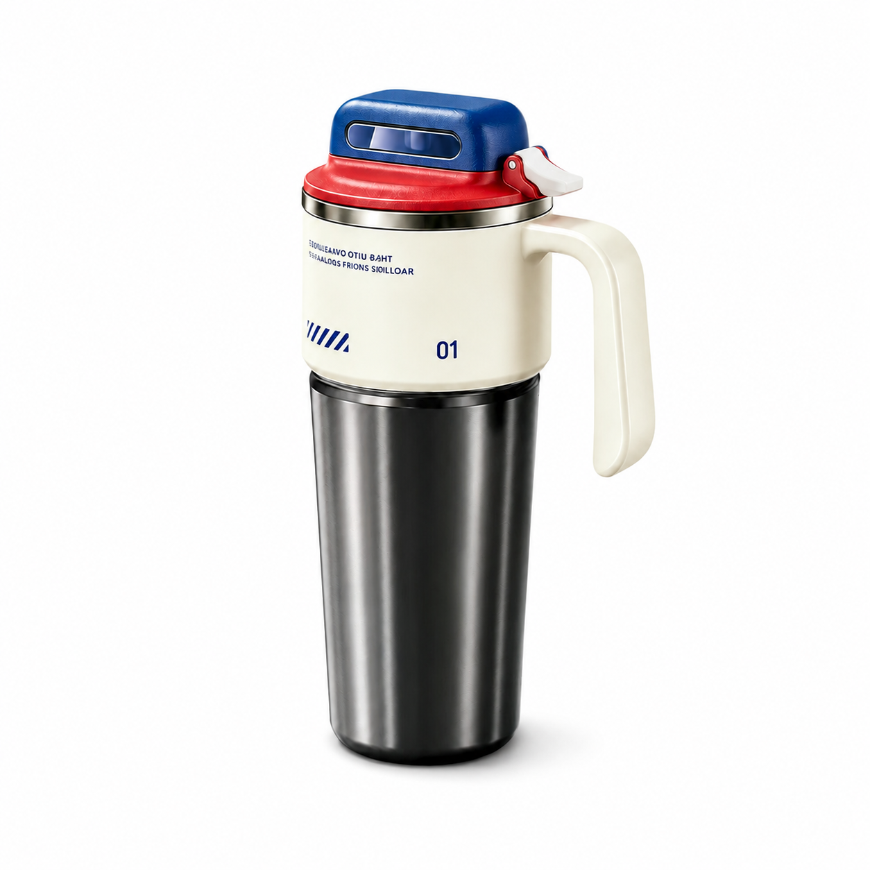Large Stainless Steel Insulated Travel Tumbler with Straw