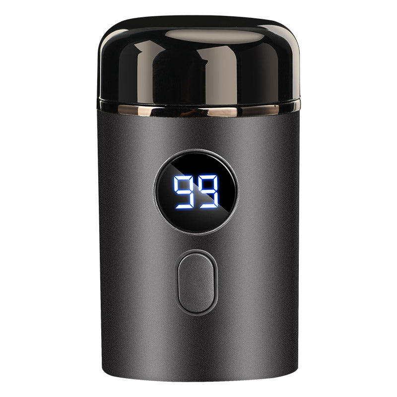 Travel Mini Electric Shaver with Digital Battery Display and Spare Head