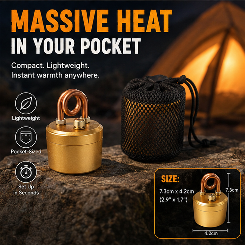 Portable Brass Alcohol Stove Set