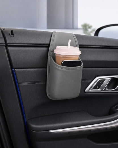 Universal Car Door Leather Cup Holder Organizer