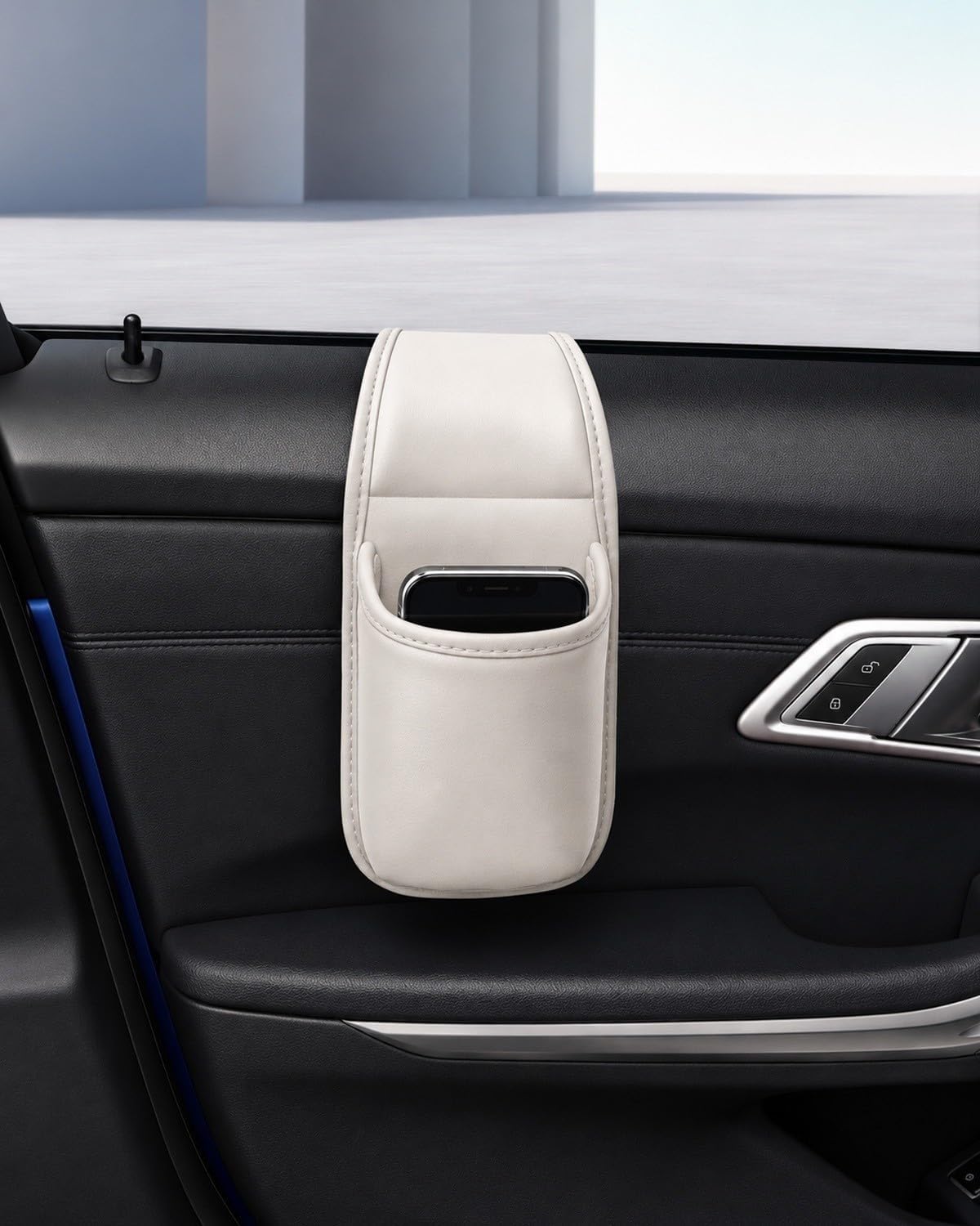 Universal Car Door Leather Cup Holder Organizer
