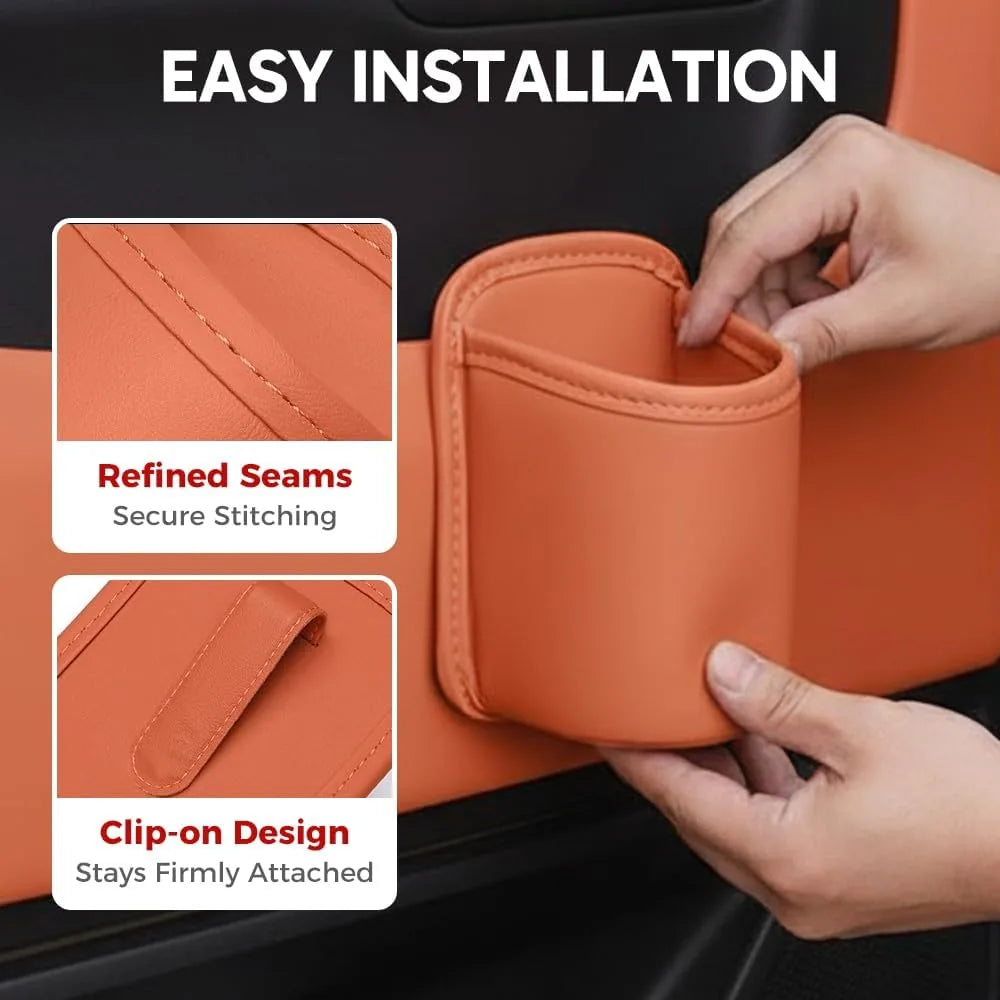 Car Door-Handle Storage Pockets – 2-Piece Set
