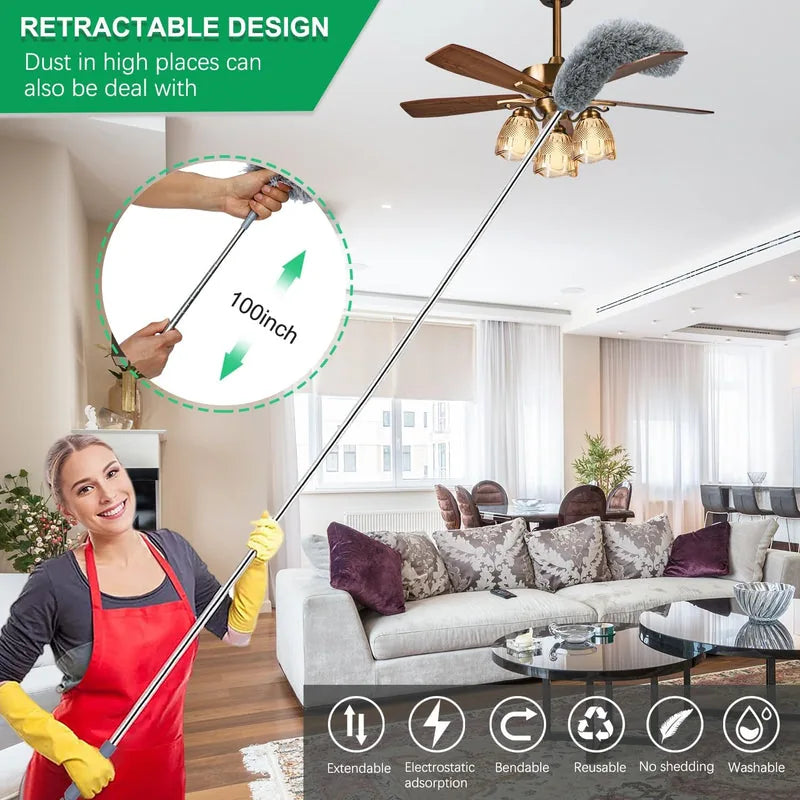 2.5 m Extendable Microfiber Duster