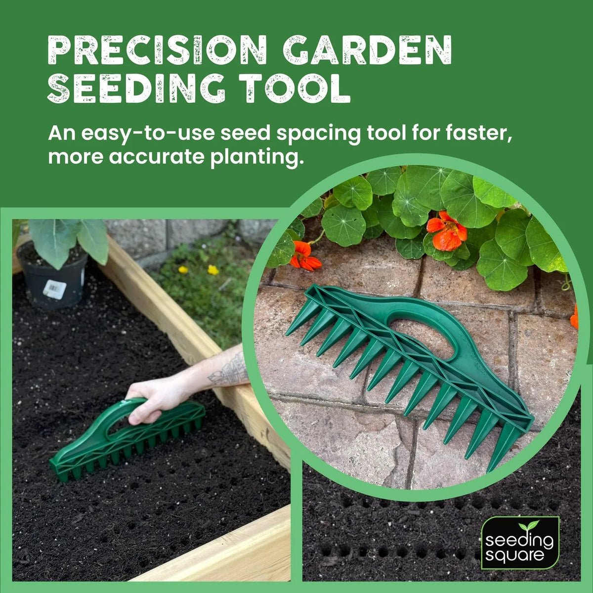 12-Hole Garden Seed Spacing Dibbler